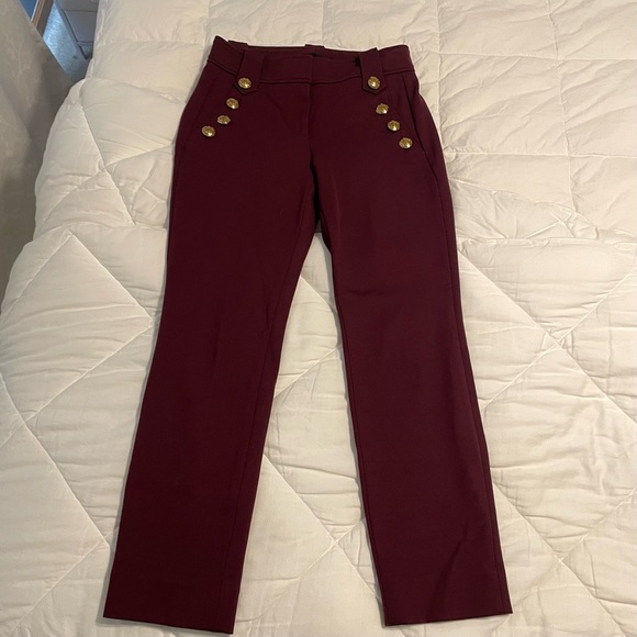 White House Black Market Maroon Trousers - Picture 1 of 5